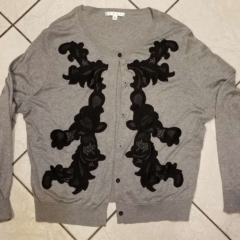 Applique cardigan
